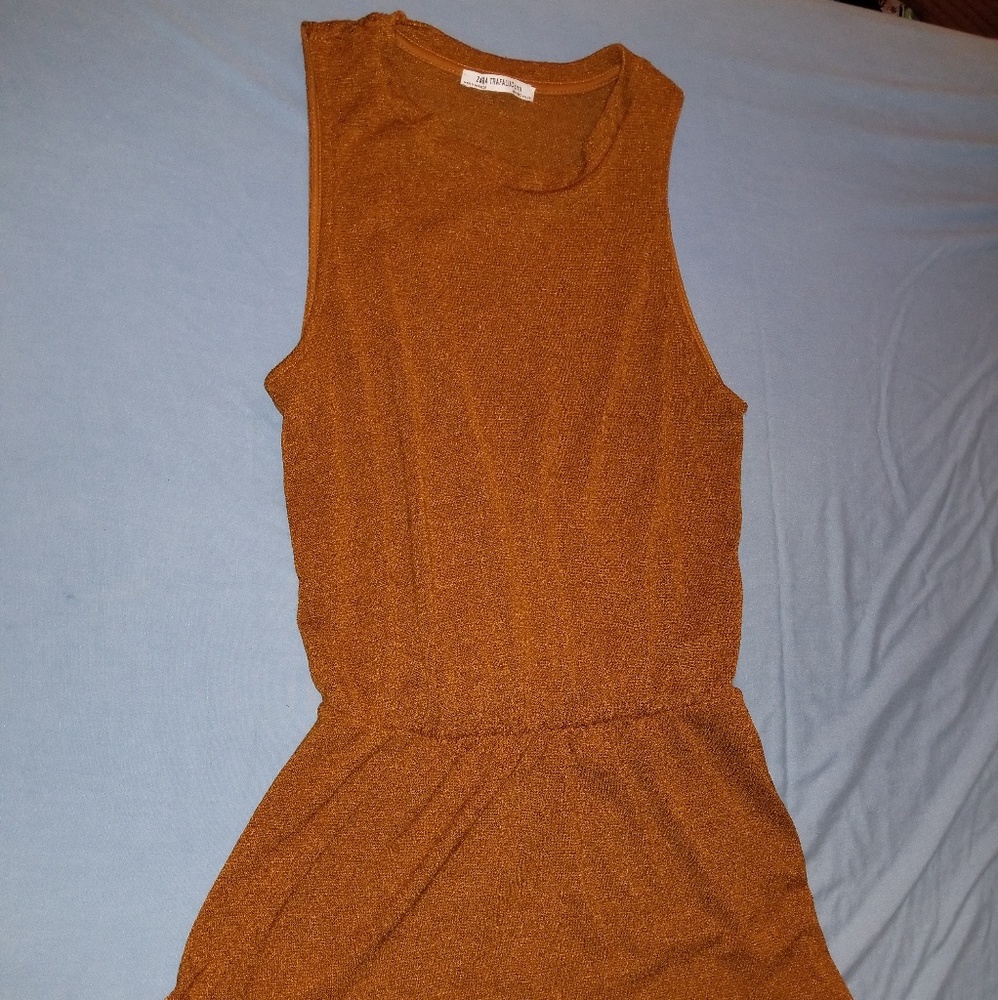🎃Zara Bronze Top Small